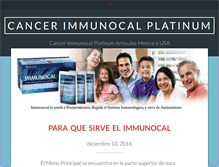 Tablet Screenshot of cancerimmunocal.com